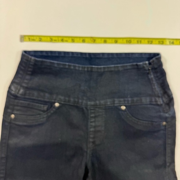 Spanx Alexia Slimming Skinny Jeans Side Zip Dark Wash - Picture 5 of 7
